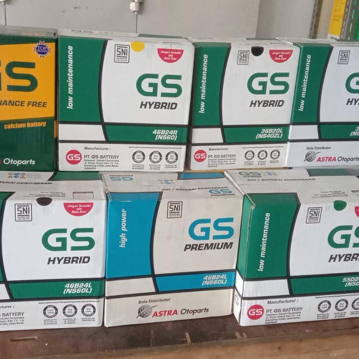 aki mobil GS hybird bergaransi