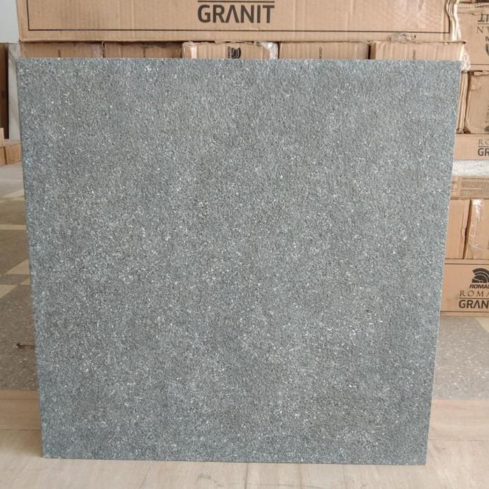 Arna Granit Teras Murah Carport Kamar Mandi Kasar Nti Slip Embos 60X60 Arna Ashira Dark Grey Export