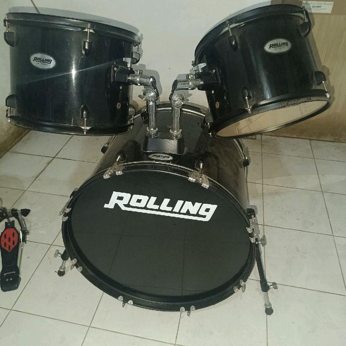 Alat Musik Drum Set Lengkap + Bonus (second)