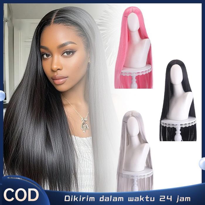 100cm Wig Base Wig Base Panjang Wig Panjang Lurus Wig Cosplay