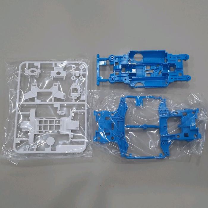 Chassis MS Biru Ori Tamiya + NT + Gearbox MS Putih Ori