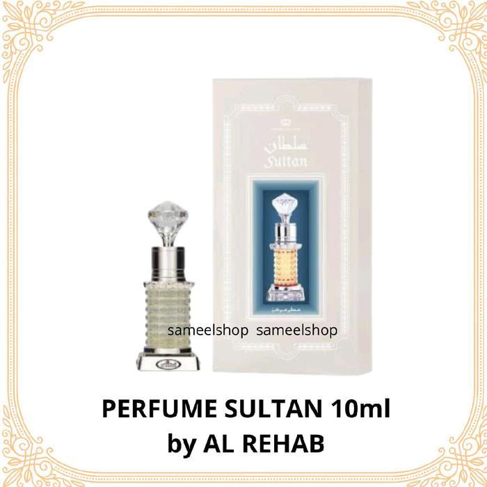 Parfum Al Rehab Sultan 10ml Arrehab Sulton Original saudi minyak wangi Mewah Tahan lama Botol antik