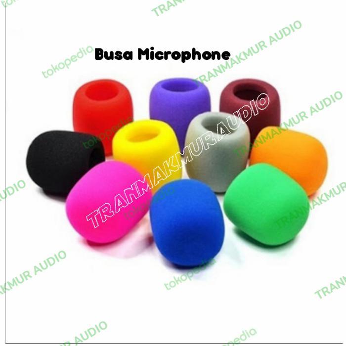 Spon busa mic cover spon tutup kepala pelindung mic