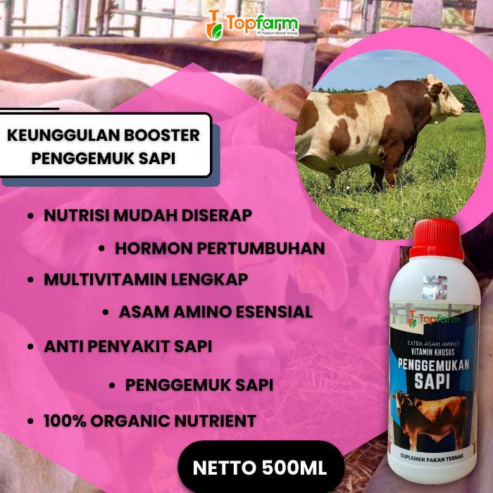 Obat Penggemuk Sapi Super Cepat/ Vitamin Ternak Penggemuk Sapi/ Vitamin Herbal Sapi / Vitamin
