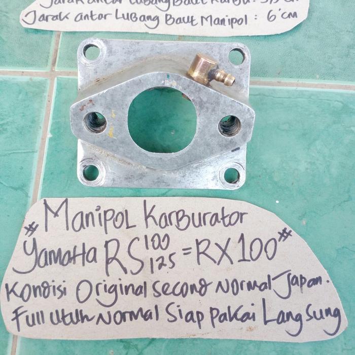 MANIFOLD MANIFOL MANIPOL KARBURATOR YAMAHA RS100-RS125-RS-RX100-RX 100