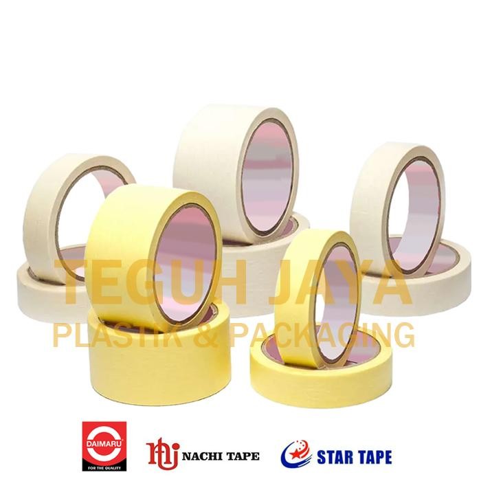 Lakban Kertas Masking Tape Eka Nachi Star 1 Dus 12Mm 24Mm 48Mm X 20