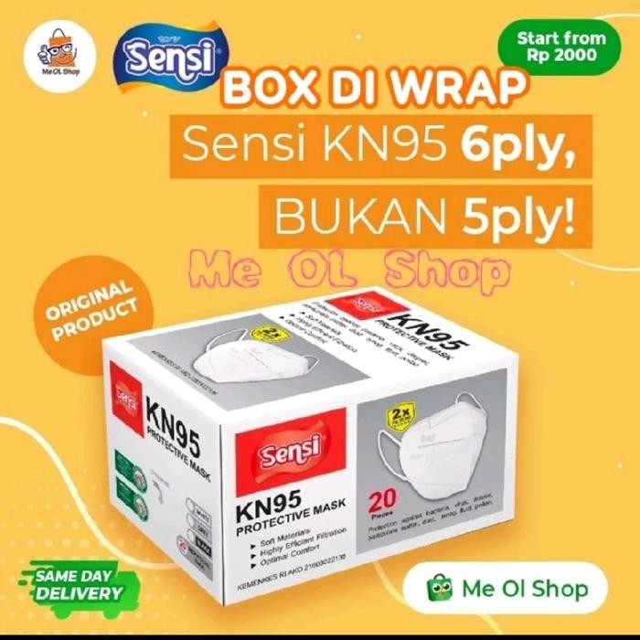 New MASKER SENSI KN95 6 PLY KEMENKES MASK KN95 SENSI