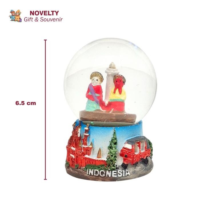Ready Souvenir snow globe snow ball Jakarta oleh oleh negara Indonesia