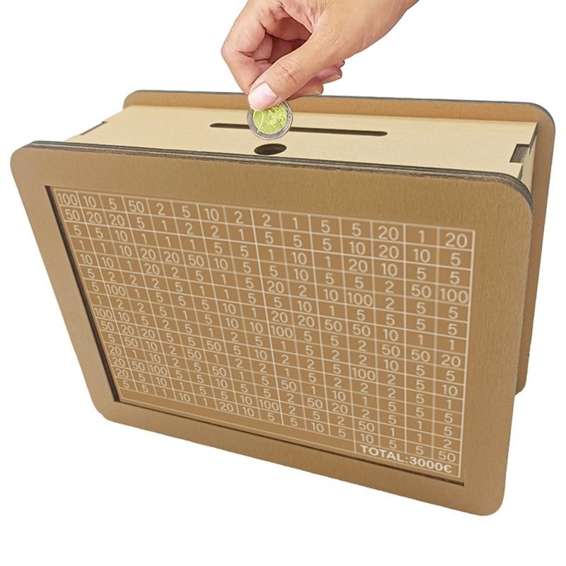 Cash Vault Wooden Savings Box Cash Savings Challenge Box Cash Coin Retro Money Savings Box With Coun