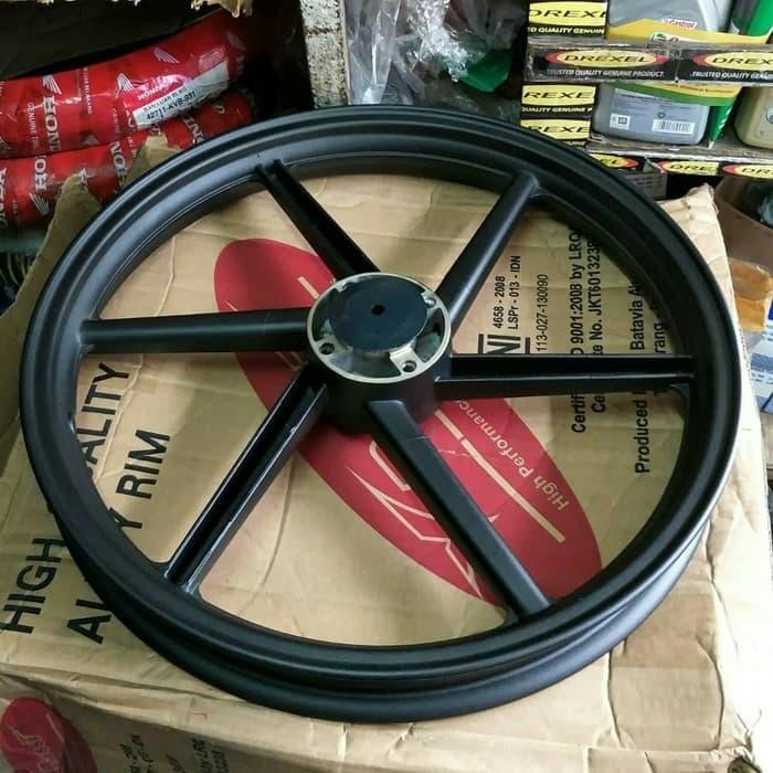 VELG RECING LEBAR ROSSI PALANG 6 SUPRA X 125 DOUBLE DISC HITAM