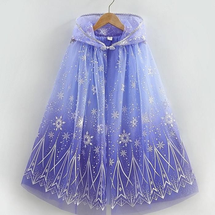 Cape Frozen / Jubah Kostum Frozen Princess Anak Perempuan