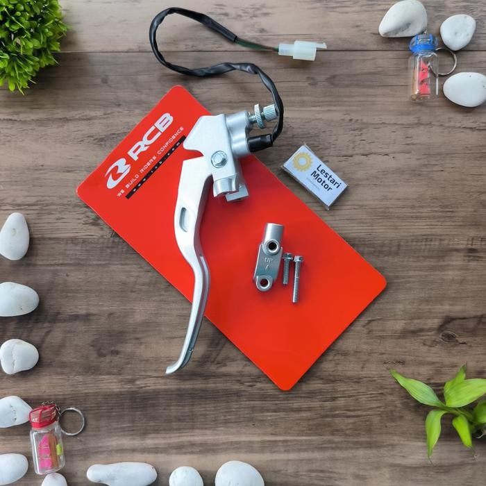 HANDEL HANDLE TUAS KOPLING E2 REM KIRI MIO VARIO BEAT SILVER ORI ORIGINAL RCB ASLI