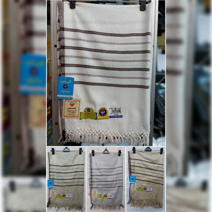 DISKON Sorban Kasiri Putih Polos Bahan Wol India Ukuran 200cm100cm READY STOCK