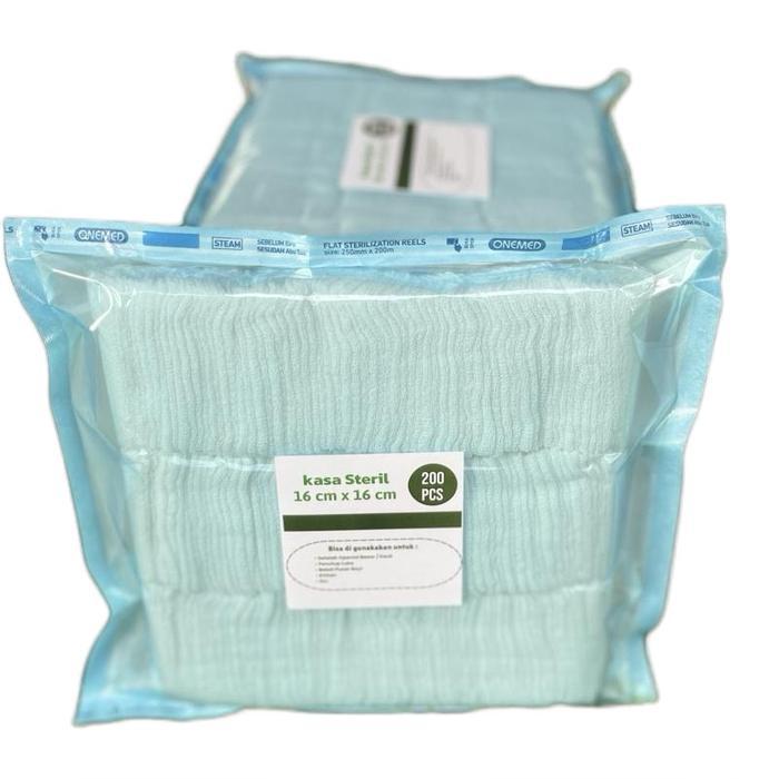 Terlaris KASA STERIL isi 200 Lembar / Kasa Lipat / kasa gulung / perban SALE