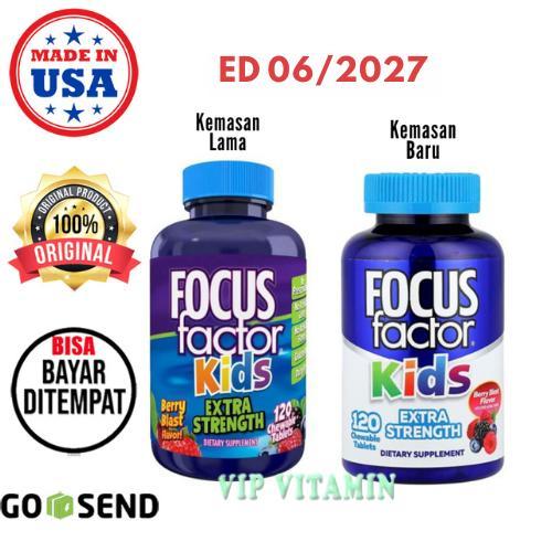 Terlaris Focus Factor Kids Extra Strength Vitamin Suplemen Otak Anak ADHD SALE