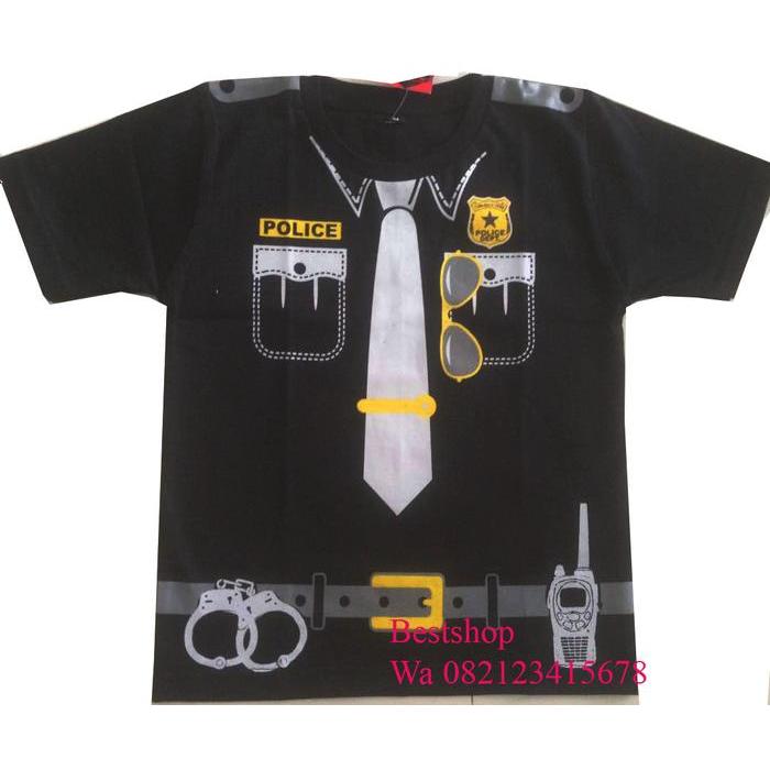 Baju Kaos anak Profesi -POLISI