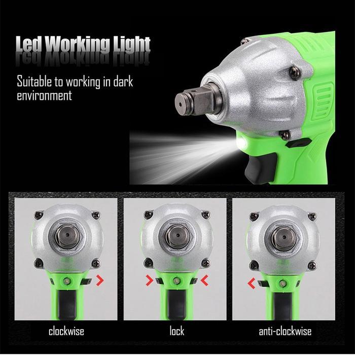 kencana REAIM Tools Cordless Impact Wrench 288V, Mesin Pembuka dan Penutup Baut, Impact Wrench