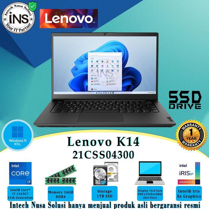 BARU Lenovo K14 G1 4300 i7-1165G7 16GB 1TB SSD WIN11HSL 1YR