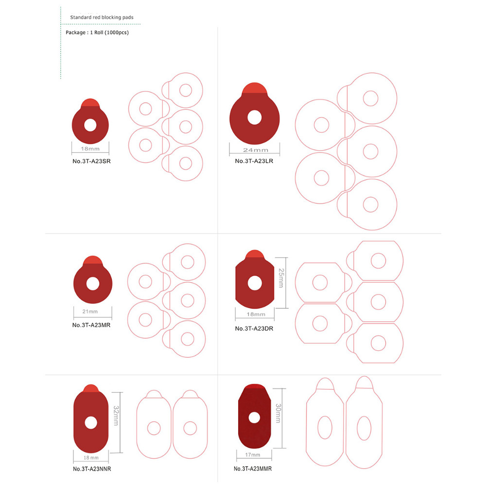 1000pcs Free Shipping High Quality Optical Lens Edging Adhesive Blocking Pad Sticker Anti Slip Disc 