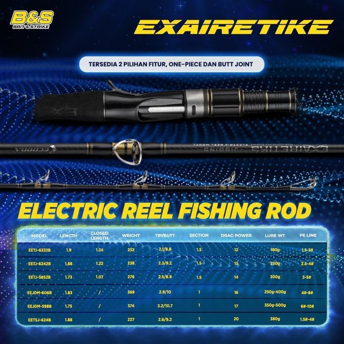 Ecooda Joran ELECTRIC JIGGING ROD EEJDM/EETJ/EETSJ Guides Overhead Jigging Fishing Rod