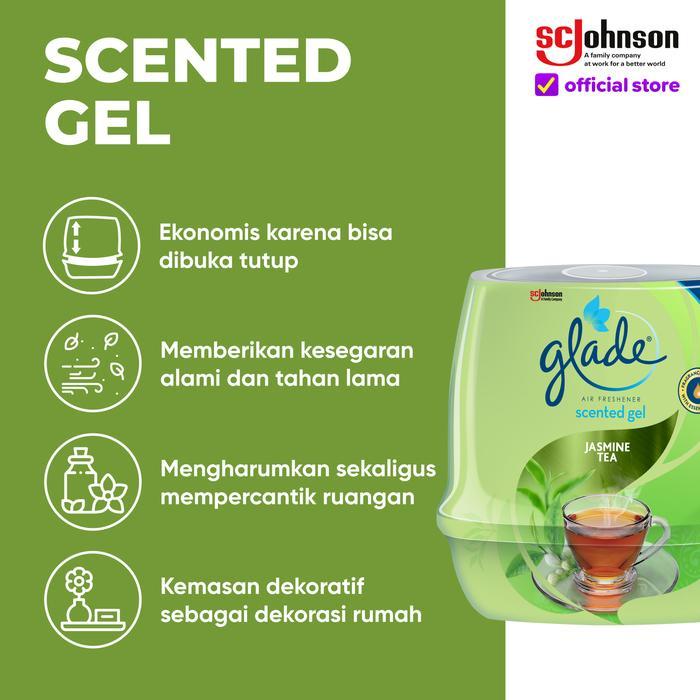ffor- Glade Scented Gel Jasmine Tea - Pengharum Kamar Mandi