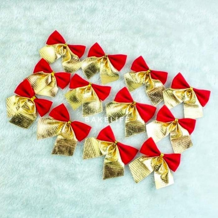 Pita Natal Kawat Christmas Pita Hiasan Pohon Natal Aksesoris Natal #Gratisongkir