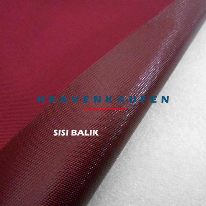 STOK TERBATAS Kain Tas Cordura Nilon Glossy Warna Merah Hati Maroon Marun Harga Per Meter