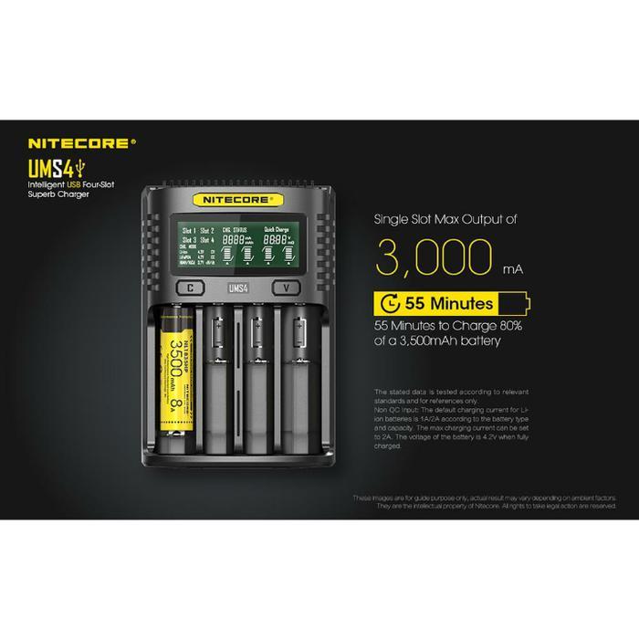 Nitecore Charger Battery 4 Slot Ums4