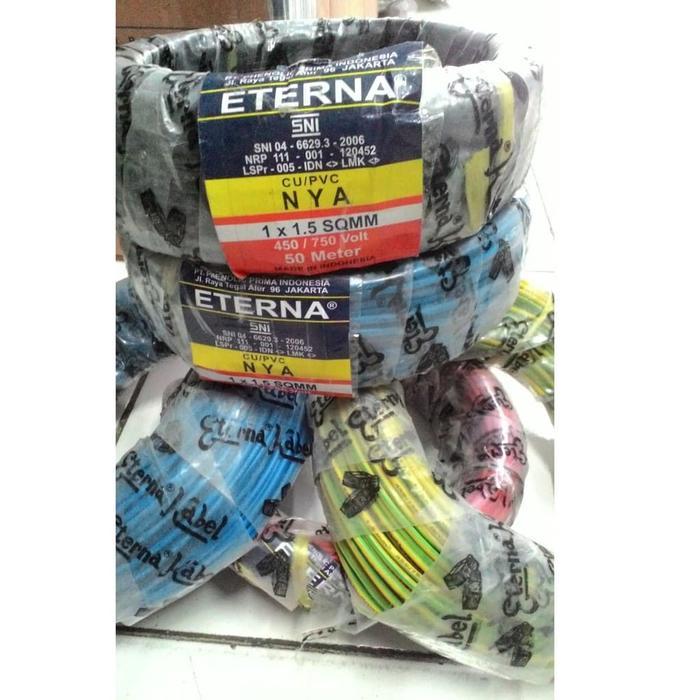 Kabel Nya /Tunggal / Engkel 1,5 X 50M Eterna