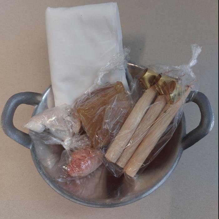 Paket Alat dan Bahan Batik Wajan, Canting, Kain, Malam dan Pewarna Naptol Batik