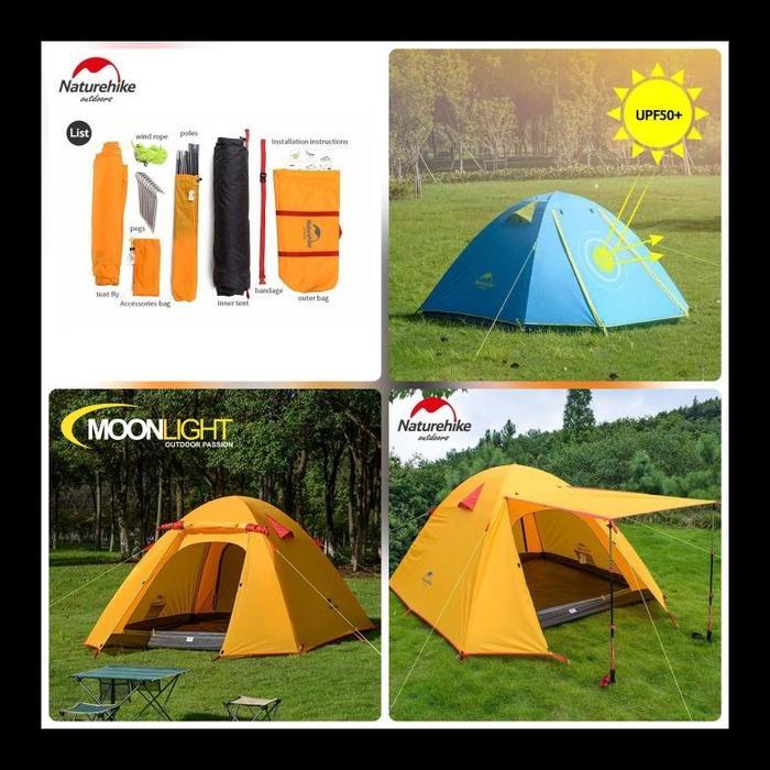 PROMO TENDA NATUREHIKE PROFESSIONAL 2 NH18Z044-P TENT CAMPING ULTRALIGHT PROMO