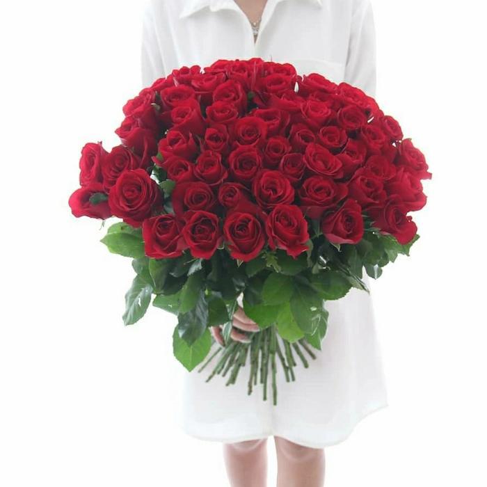 BUKET BUNGA MAWAR BESAR 50 MAWAR/HAND BOUQUET BESAR/BIG BOUQUET ROSES