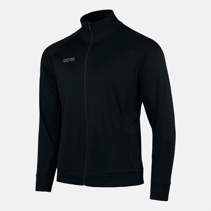 Men Riors Dryknit Track Jacket Pirate Black Jaket Olahraga Pria
