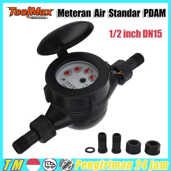 METERAN AIR BODI BESI STANDAR PDAM ORIGINAL SNI TAMPER METERAN AIR JARUM PDAM 1/2" METERAN PDAM