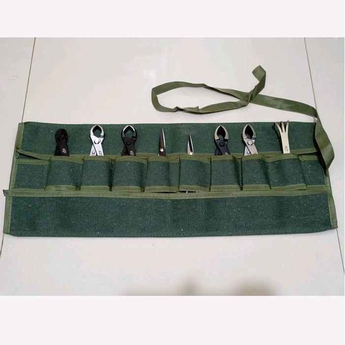 TAS ALAT BONSAI GULUNG MAXWAM ALAT BONSAI SET TOOLS