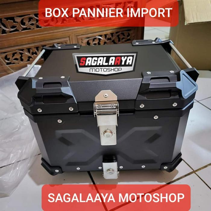 BERKUALITAS Top Box Pannier 45 Liter Import Box Motor Versys BMW CB150X Adv KTM CB