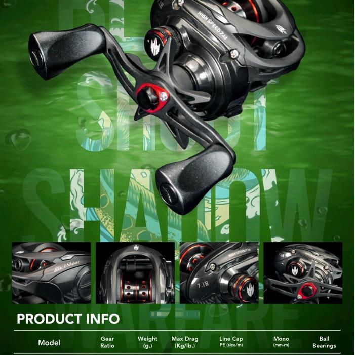 REEL BC TRIDENTECH BLACK SHOOT HIGH SPEED