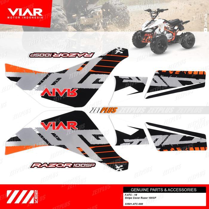 Stripe Cover Atv Razor 100Sp / Stikertebal Decal Striping Body Viar 100 Cc