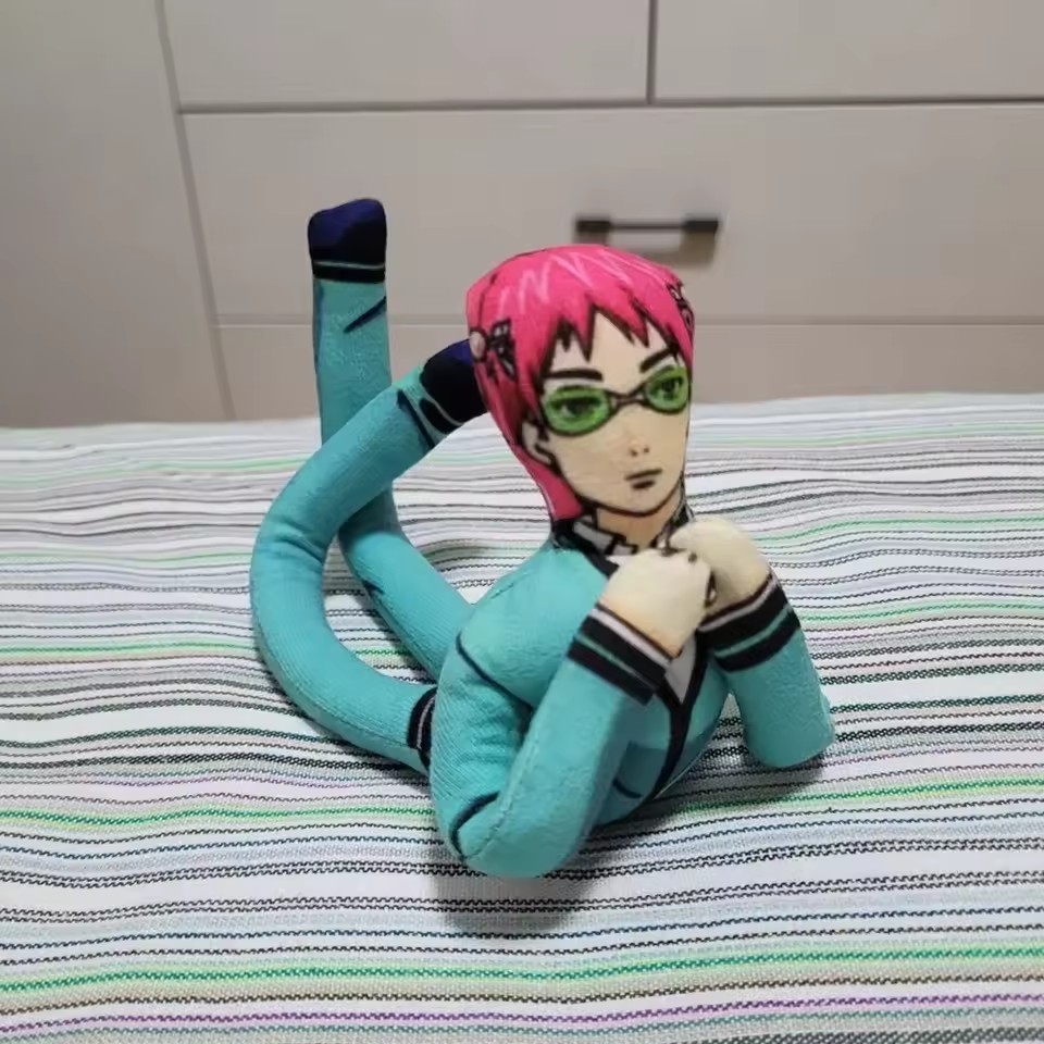 Anime The Disastrous Life of Saiki K Saiki Kusuo Cosplay Doll Twistable Shape Room Decoration