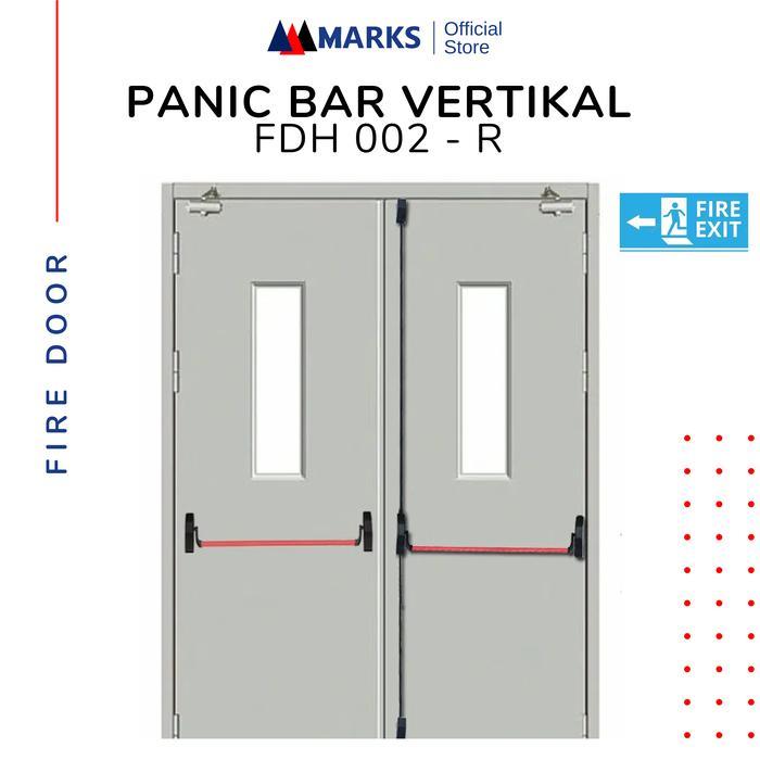 Marks Fdh 002 - Panic Bar Painted Steel - Panic Bar Vertical Steel 1000 Mm