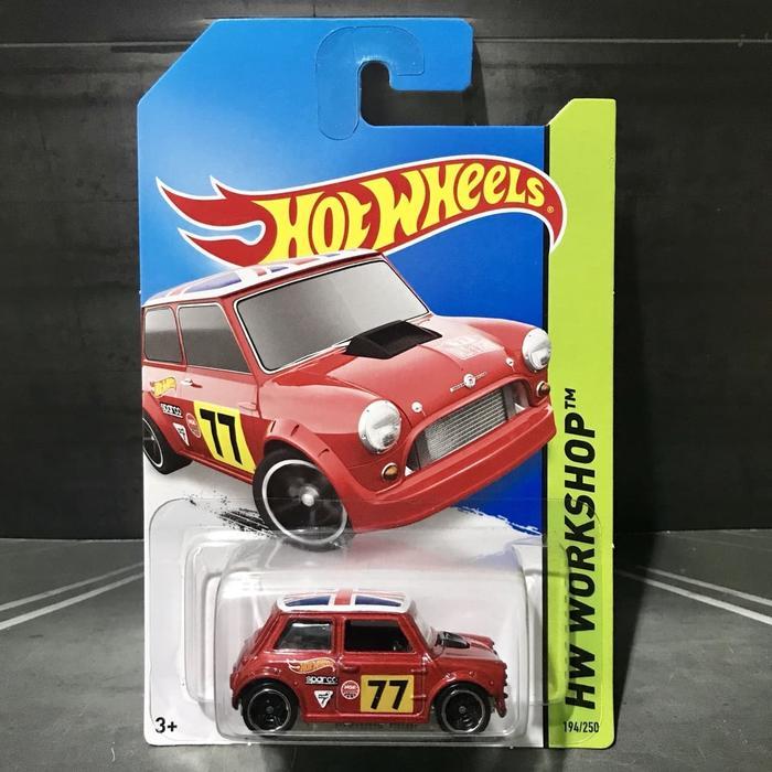 Hot Wheels Morris Mini 77 Red HW Workshop 2014