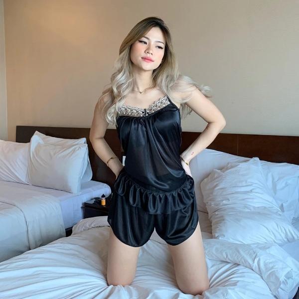 Set Setelan Baju Tidur Piyama Sexy Setelan Hotpants Wanita Dewasa