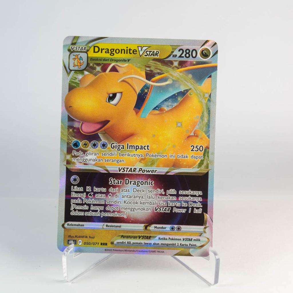 Dragonite VSTAR RRR 050/071 S10b Pokemon Go Kartu Pokemon TCG Original Indonesia