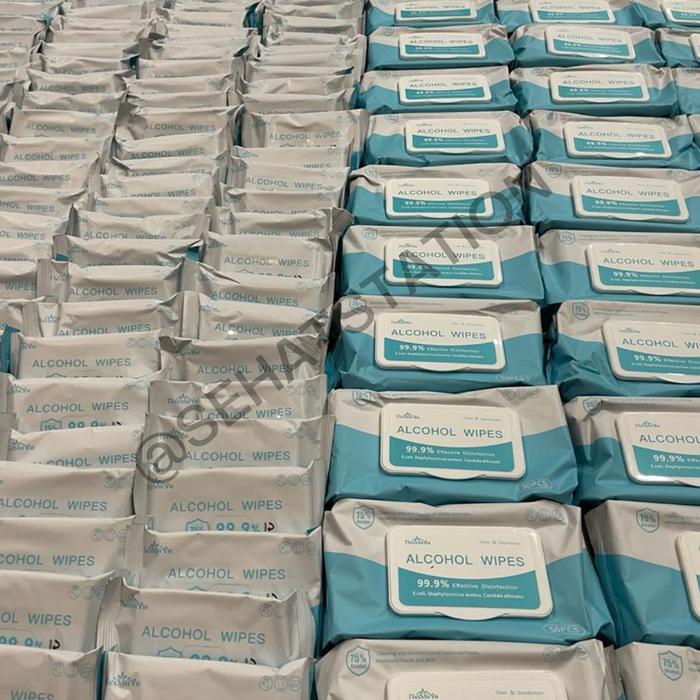 Tissue Basah Chando Steril Wipes Tisu Basah Alkohol 75% Disinfektan