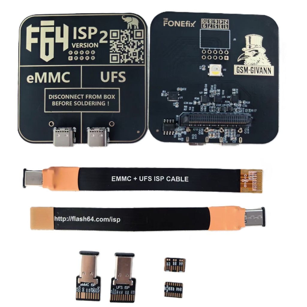 2026 LAST NEW F64 UFS/EMMC ISP V2 adapter Flash 64 V2 ISP Adapter Set Flash 64 UFS & EMMC ISP V2
