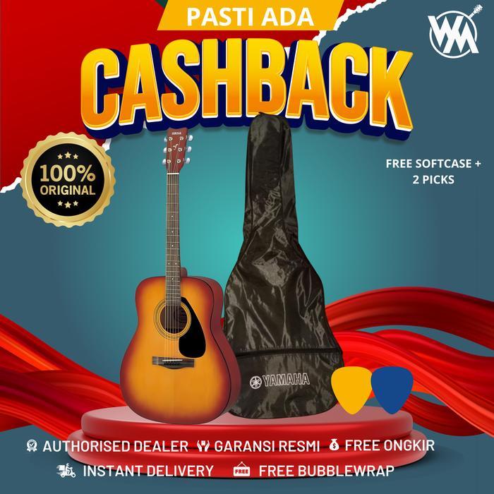 Yamaha Gitar Akustik Folk F-310 F310 F 310 F310TBS + Softcase & 2 Pick