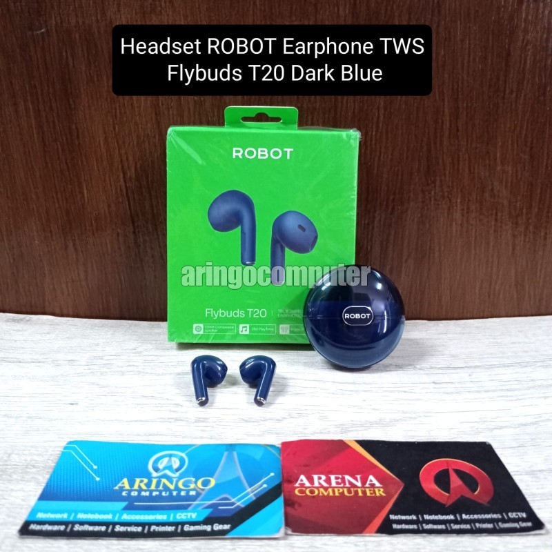 ROBOT T20 Earphone TWS Flybuds Dark Blue