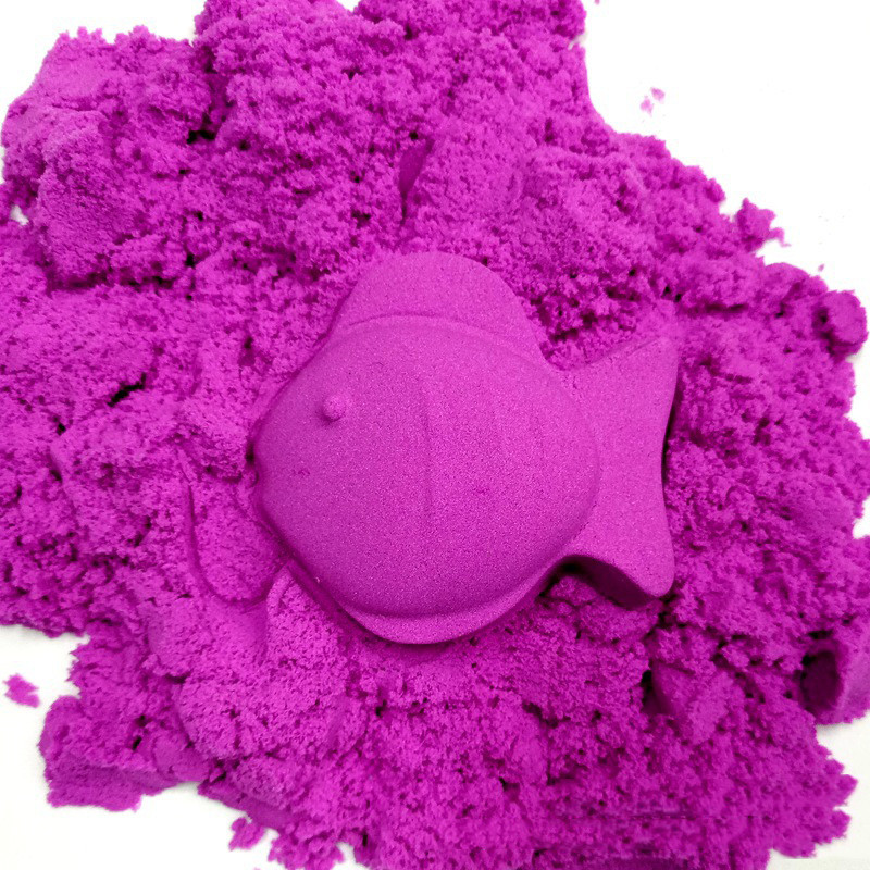 500g Dynamic Sand Presented Six Molds Fluffy with Tools Dynamic Magic Beach DIY Sand Toys for
