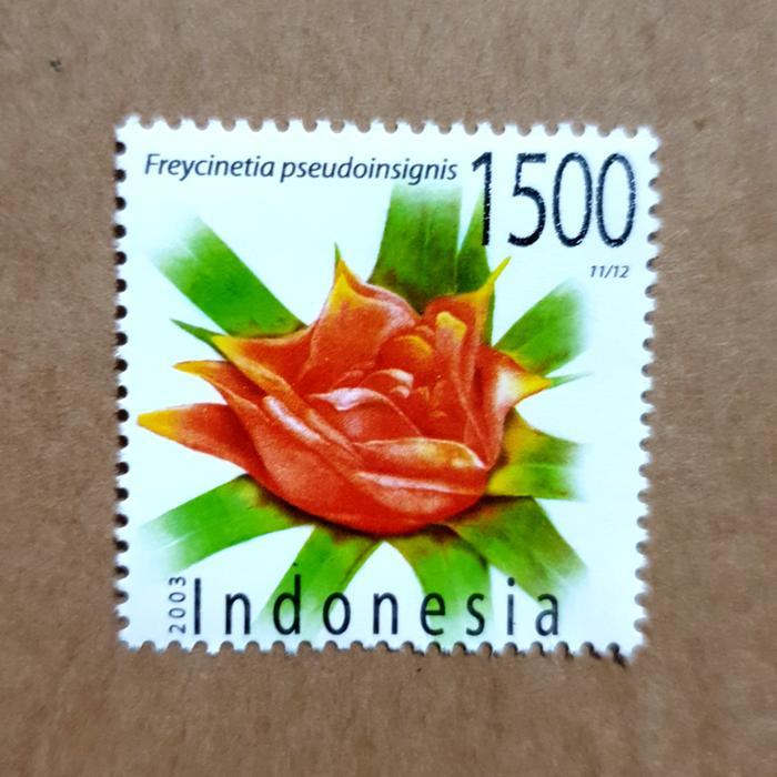 Prangko INDONESIA. FLORA Bunga Freycinetia pseudoinsignis
