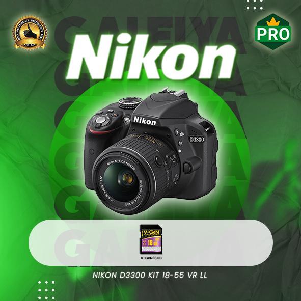 Nikon D3300 Kit 18-55 Vr Ll Kamera Slr Nikon D-3300 Kit Nikon D3300 Terbaru 